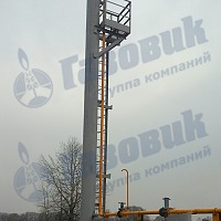 Горелочное устройство установки на этапе монтажа