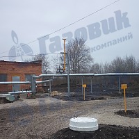 Технологические трубопроводы установки по сжиганию биогаза